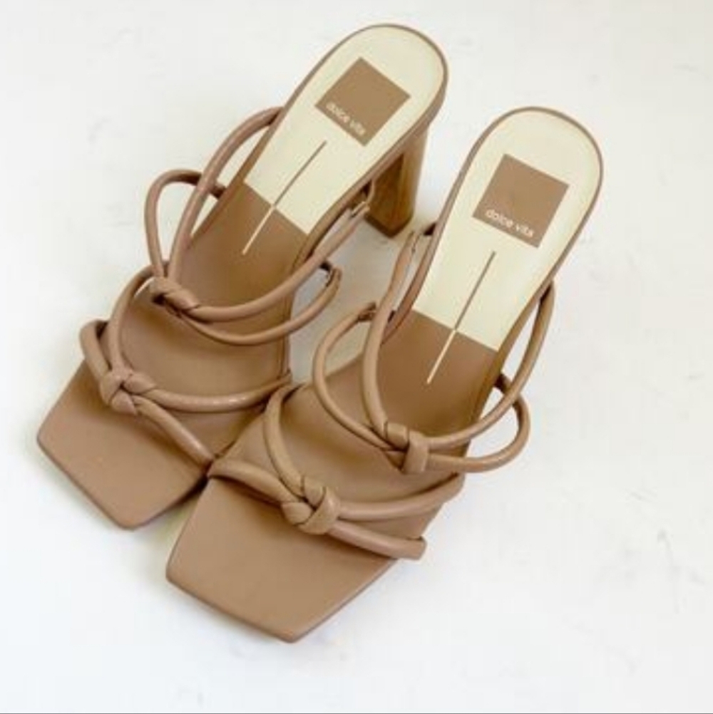 Dolce Vita Tan Half Croc Strap Sandal Sz9 Display Shoe